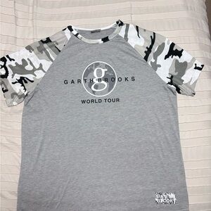 Garth Brooks World Tour Camo Sleeve T-Shirt